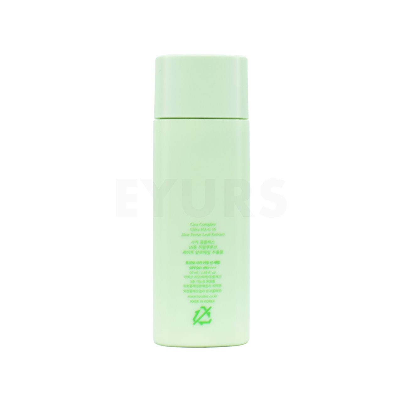 tocobo cica calming sun serum back side of product