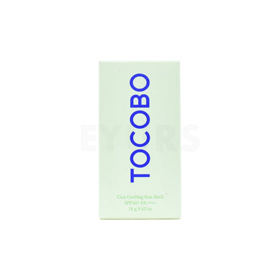 tocobo cica cooling sun stick front side of packaging box