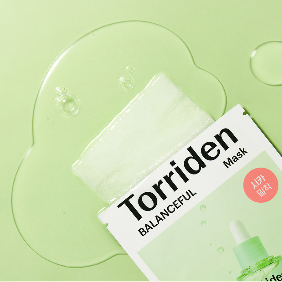 torriden balanceful cica mask soaked in essence and the texture