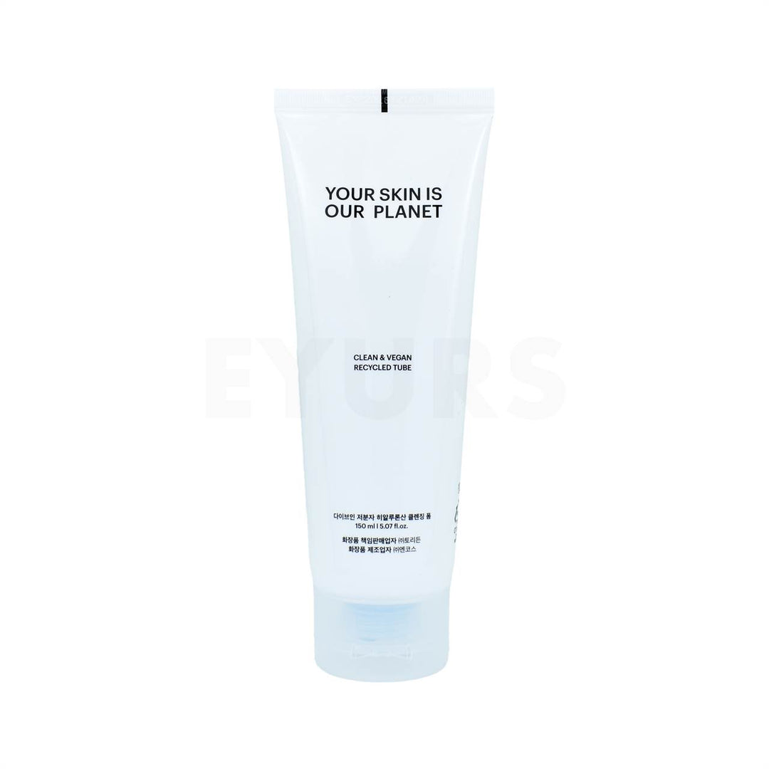 torriden dive in low molecular hyaluronic acid cleansing foam back of product