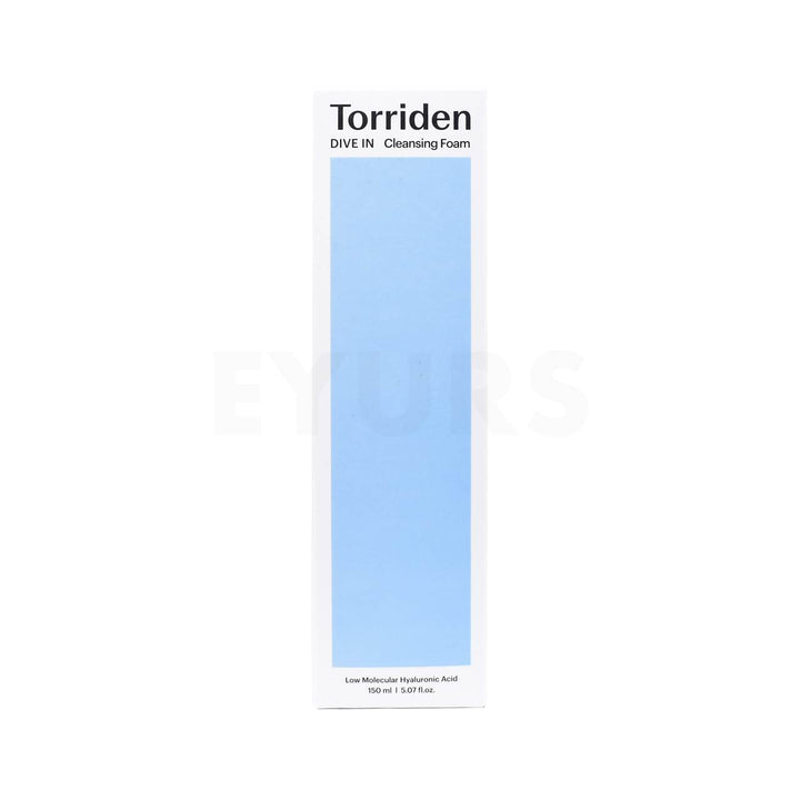 torriden dive in low molecular hyaluronic acid cleansing foam front side packaging