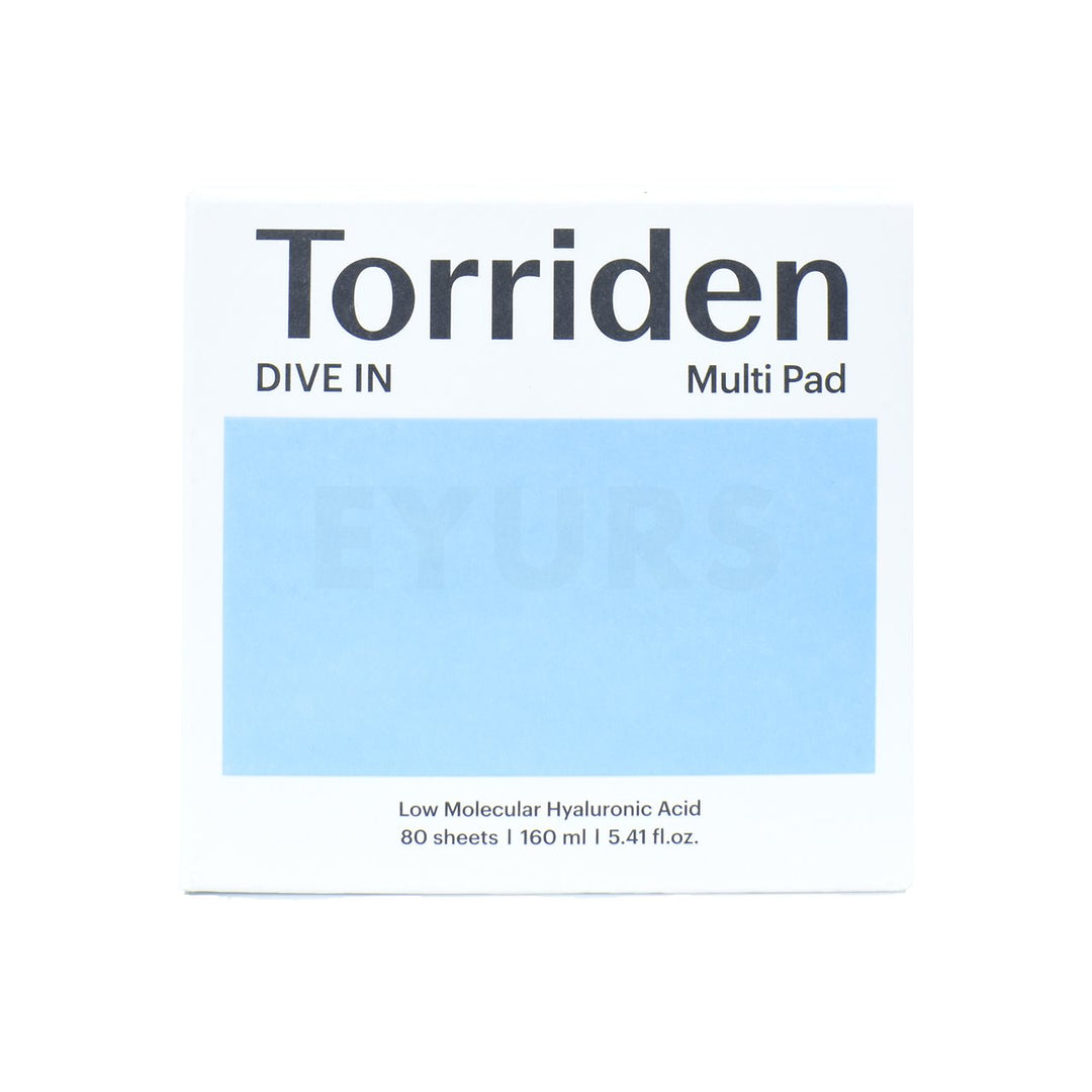 torriden dive in low molecule hyaluronic acid multi pad back side packaging