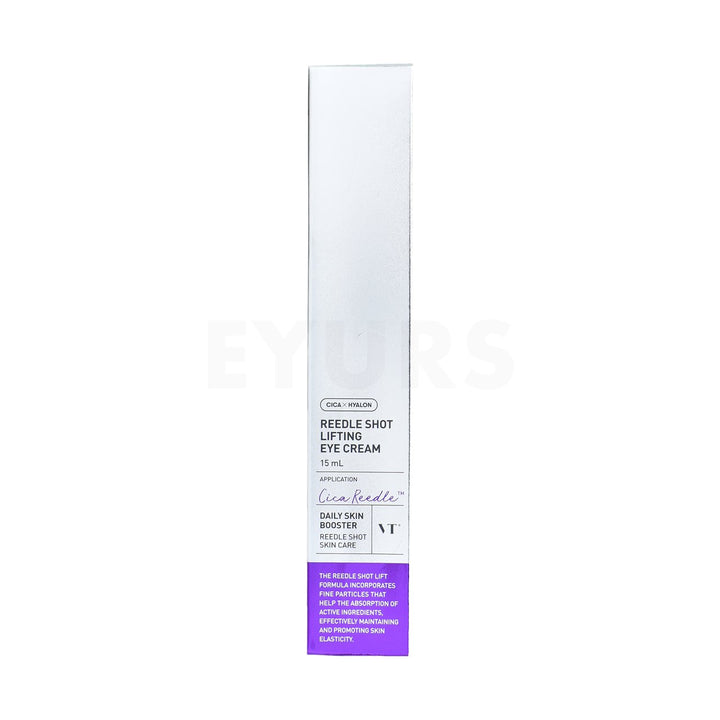 vt reedle shot lifting eye cream front side packaging product