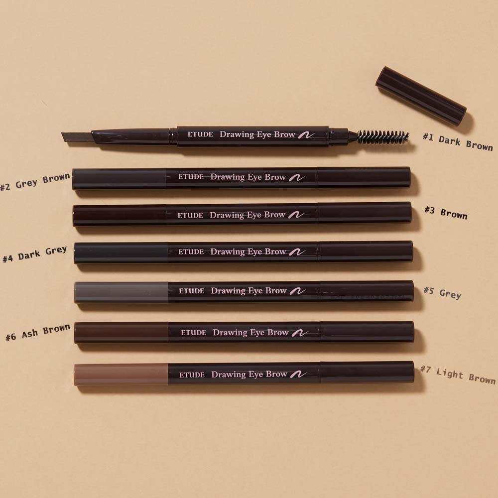 etude drawing eye brow 7 colors